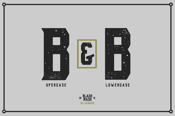 Black Mask Font - Preview 1