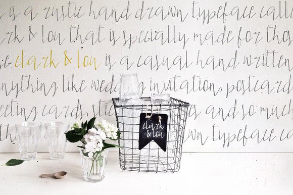 Clark & Lou Font PNG with transparent background - Preview 3