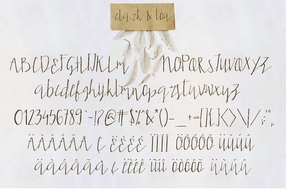 Clark & Lou Font PNG with transparent background - Preview 1