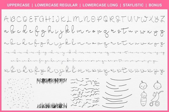 Cute Baby Font - Preview 1