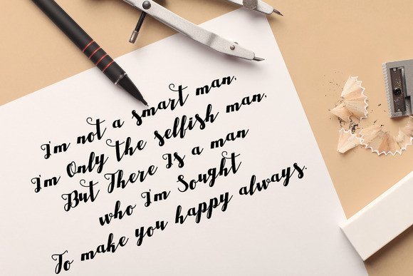 Drast Script Font - Preview 3