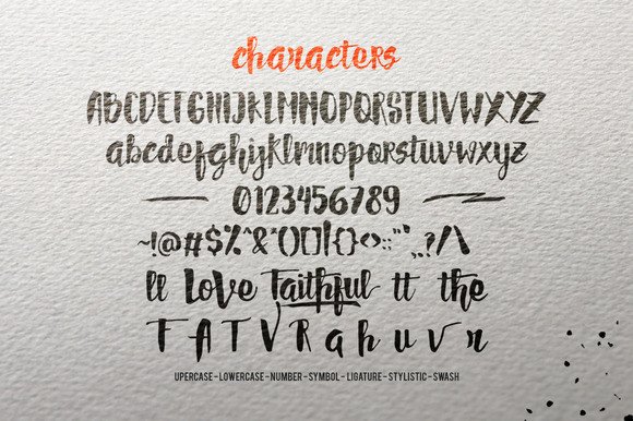 Faithful Font - Preview 3