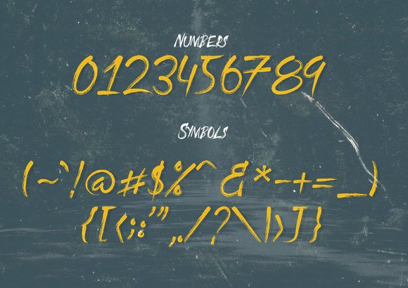Gatsunaga Hand Brushes Font PNG with transparent background - Preview 2