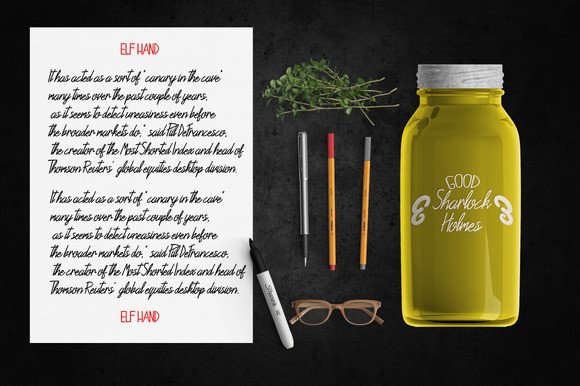 Hemlok Font PNG with transparent background - Preview 1