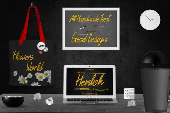 Hemlok Font PNG with transparent background - Preview 3