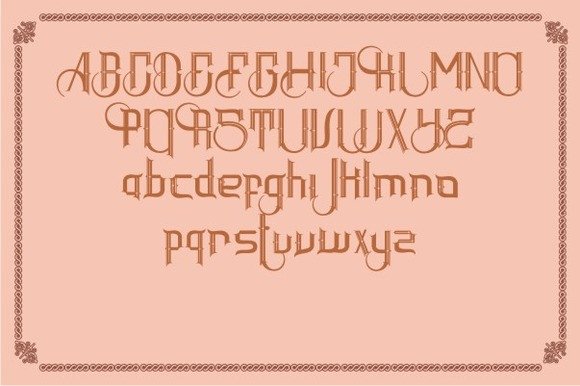 Inlander Batavia Font PNG with transparent background - Preview 3