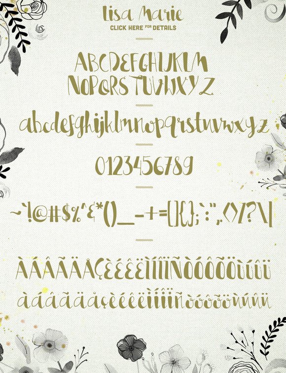 Lisa Marie Font PNG with transparent background - Preview 5