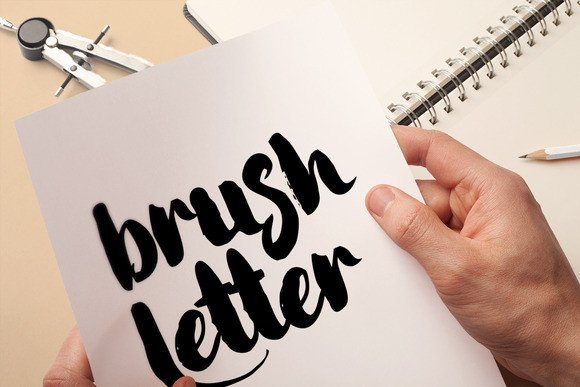 Little Stars Brush Font PNG with transparent background - Preview 6
