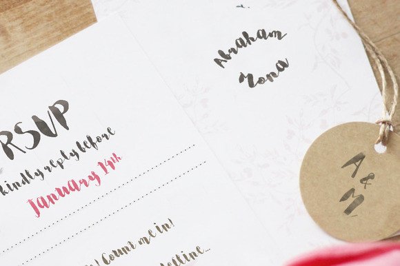 Margot & Margery Font PNG with transparent background - Preview 1