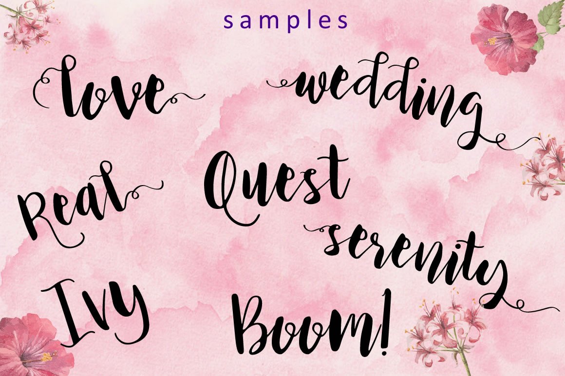 Princess Ivy Font PNG with transparent background - Preview 1