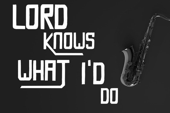 Rackless Font PNG with transparent background - Preview 3