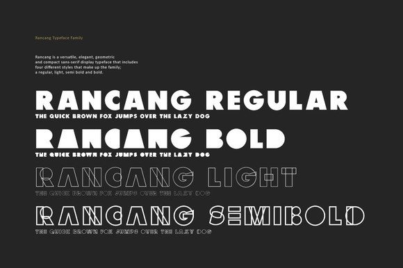Rancang Font PNG with transparent background - Preview 1