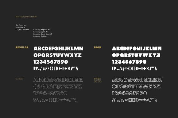 Rancang Font PNG with transparent background - Preview 2