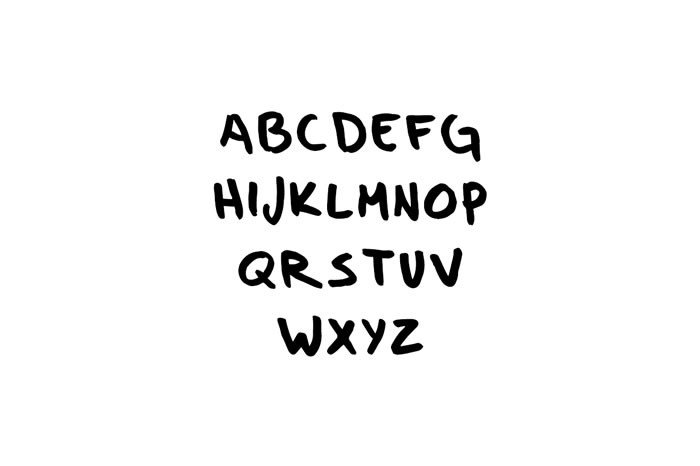 My Hand Font PNG with transparent background - Preview 1