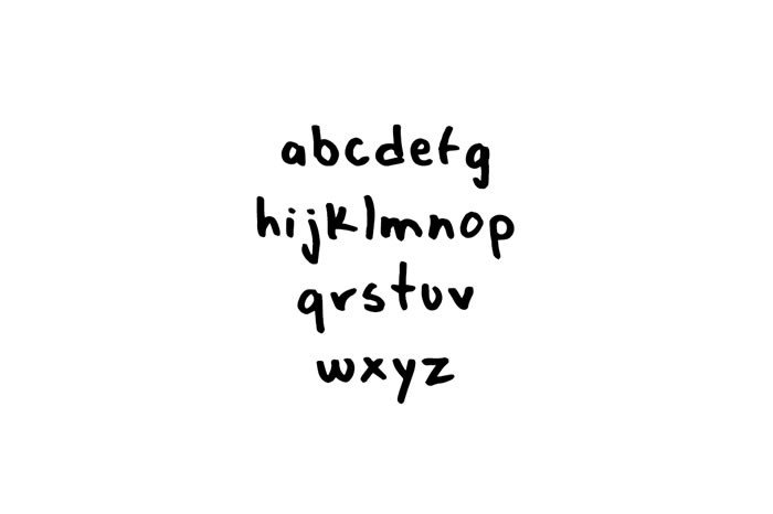 My Hand Font PNG with transparent background - Preview 2