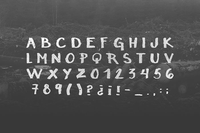 Raw Font PNG with transparent background - Preview 1