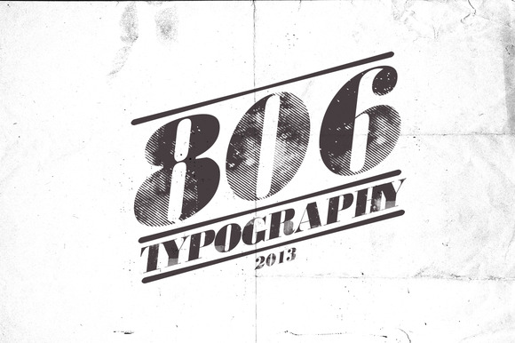 806 Typography Font - Preview 1