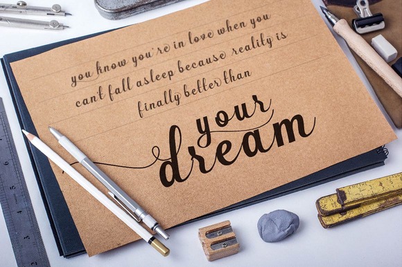 Allea Script Font - Preview 3