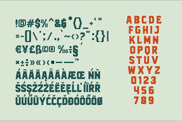 Blacktroops Inline Font - Preview 1