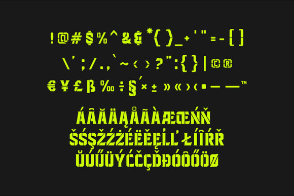 Blacktroops Stencil Font - Preview 1