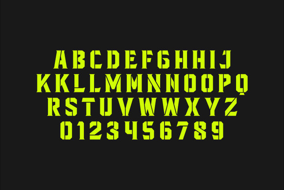 Blacktroops Stencil Font - Preview 2