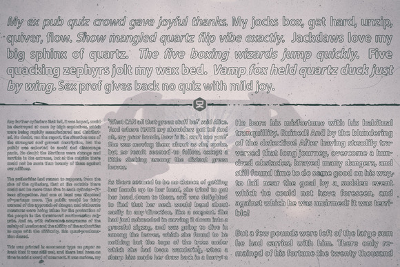 Carson Outline Font PNG with transparent background - Preview 4