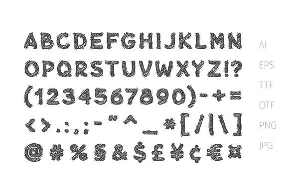 Doodle Font - Preview 1