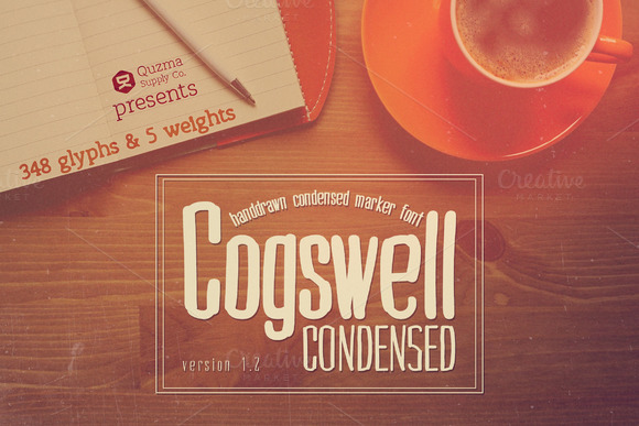 Cogswell Condensed preview - classic condensed sans serif font