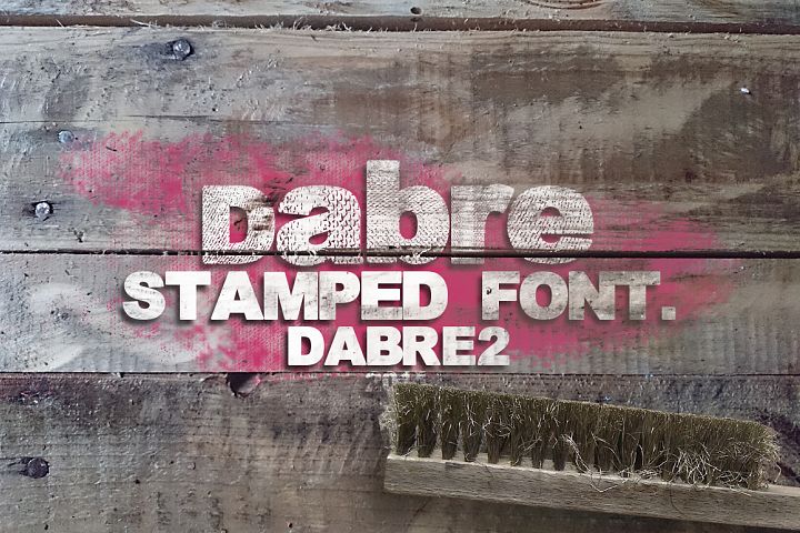 Dabre Font PNG with transparent background - Preview 1