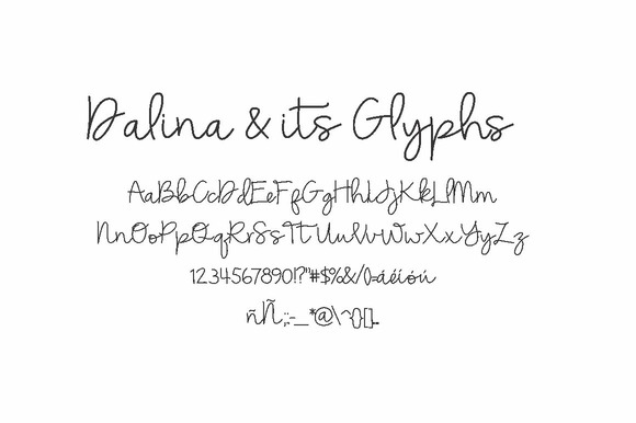 Dalina Script Font - Preview 5