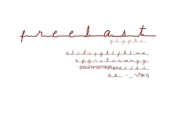 Freelast Font PNG with transparent background - Preview 2