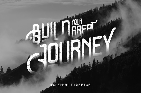 Kalemun Typeface Font PNG with transparent background - Preview 1