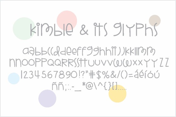 Kimble Font PNG with transparent background - Preview 5