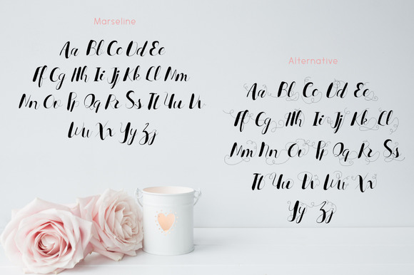 Marseline Font PNG with transparent background - Preview 3