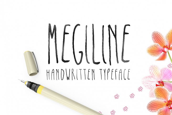 Megiline Font PNG with transparent background - Preview 1