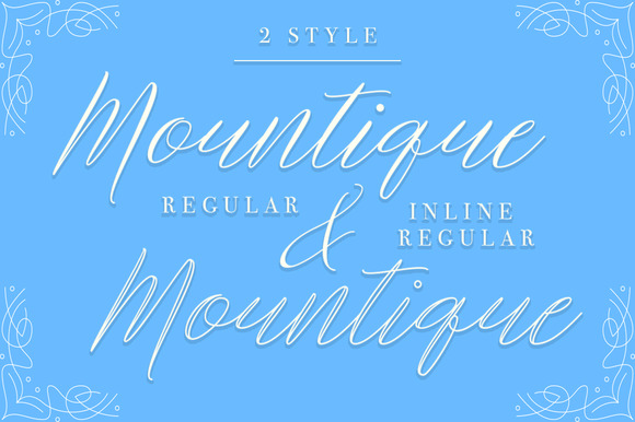 Mountique Font PNG with transparent background - Preview 1