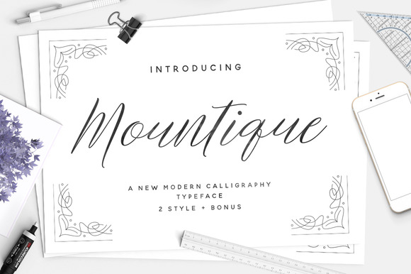 Mountique Font PNG with transparent background - Preview 2