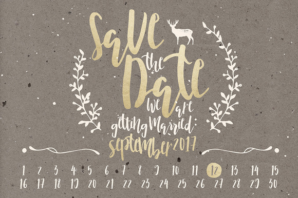 Nicoline Font PNG with transparent background - Preview 4