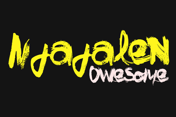Njajalen Font PNG with transparent background - Preview 1