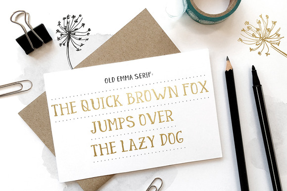 Old Emma Font PNG with transparent background - Preview 3