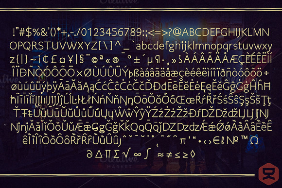 Osgood Sans Font PNG with transparent background - Preview 4