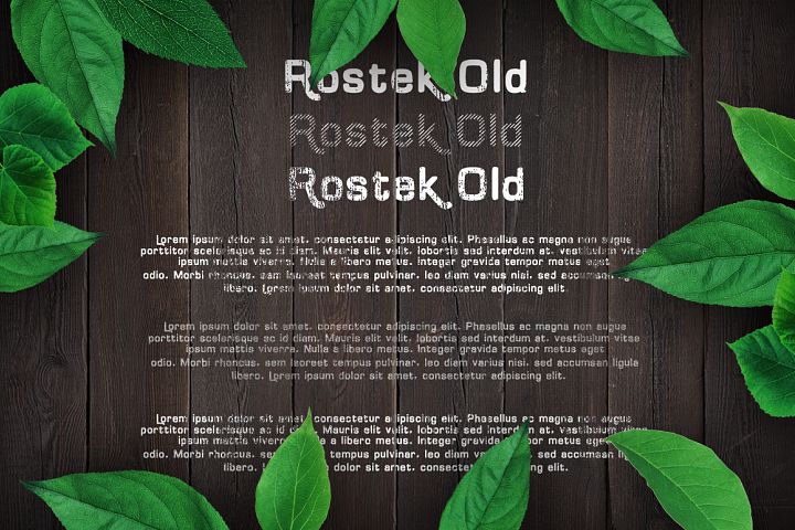Rostek Old Font PNG with transparent background - Preview 1
