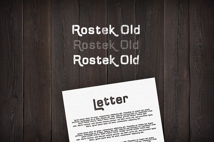 Rostek Old Font PNG with transparent background - Preview 2