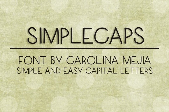 Simplecaps Font PNG with transparent background - Preview 4