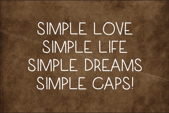 Simplecaps Font PNG with transparent background - Preview 5