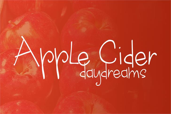 Apple Cider Daydreams Font - Preview 1