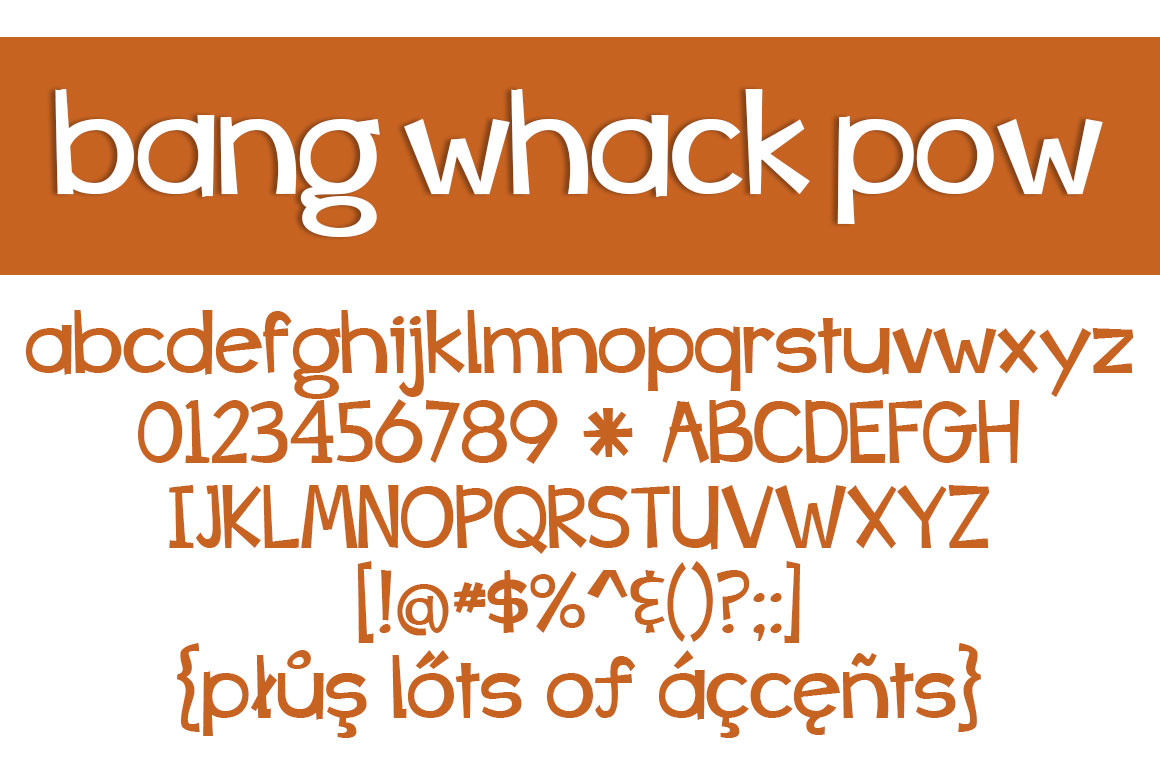 Bang Whack Pow Font - Preview 1