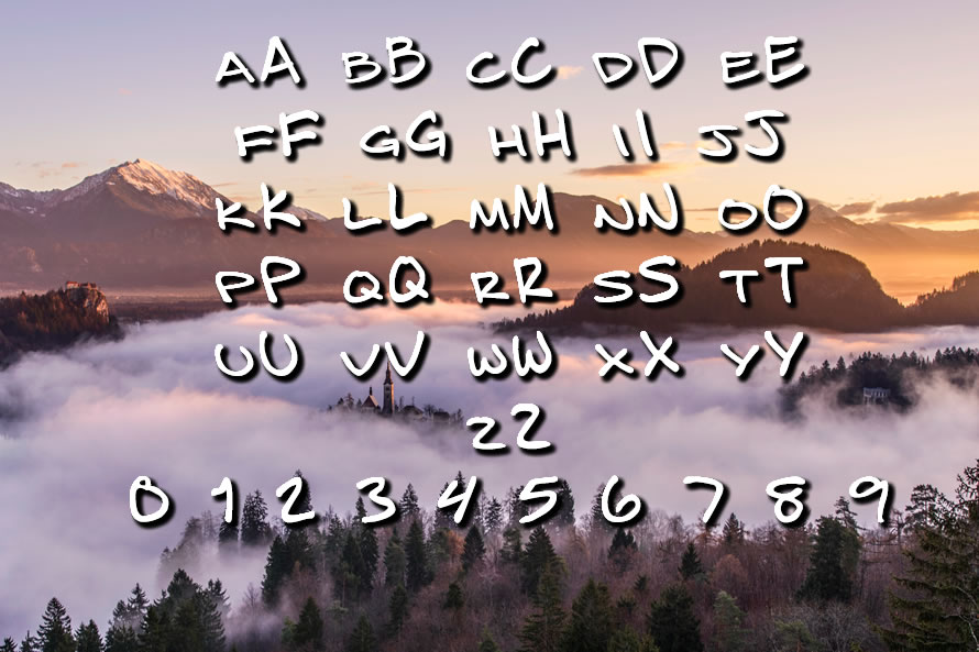 Bizzack Font PNG with transparent background - Preview 1