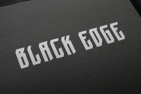 Black Edge Font - Preview 1