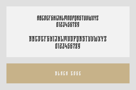 Black Edge Font - Preview 3